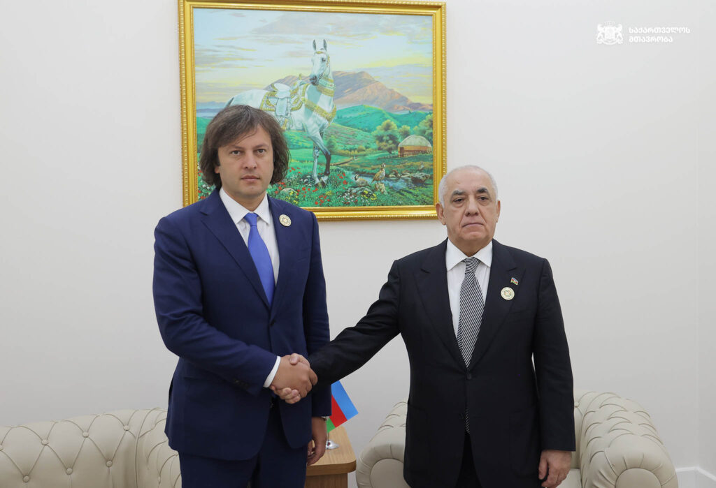Georgia and Azerbaijani PMs meet at UN conference in Turkmenistan