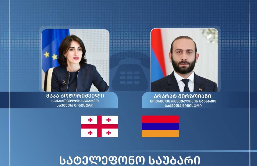 Georgian FM holds phone talk with Armenian colleague 