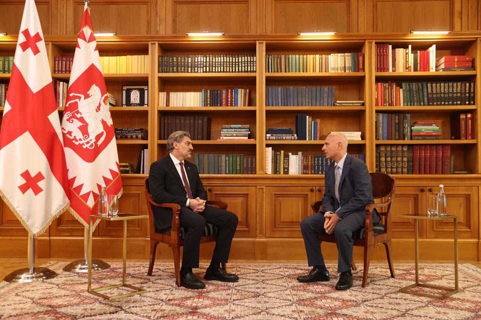 President meets newly-appointed Georgian Ambassadors to France and Egypt