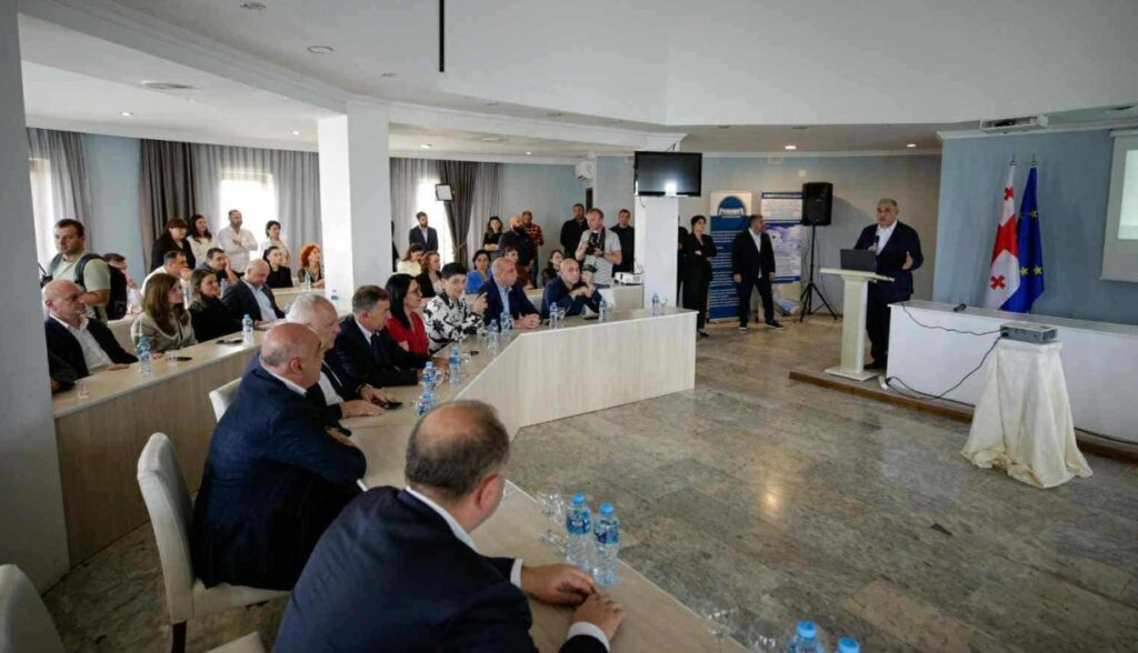 Միխեիլ Սարջվելաձեն պաշտպանության նախարար Իրակլի Չիքովանիի հետ միասին մասնակցել է Ռուխիի հանրապետական ​​հիվանդանոցի տարեդարձին նվիրված միջոցառմանը