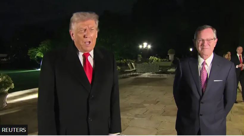 Donald Tramp və birinci xanım Melania Tramp Londona gediblər