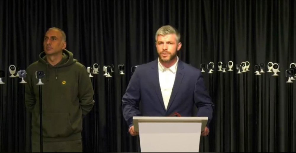 Lelo's mayoral candidate Irakli Kupradze unveils surveillance cameras at polling stations