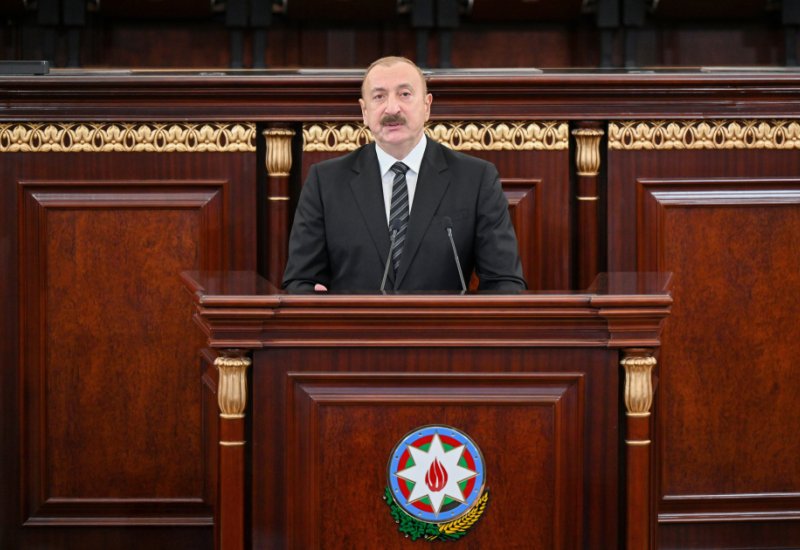 İlham Əliyev - Ermənistan ərazisində toponimlərin əksəriyyətinin Azərbaycan mənşəli olduğunu görməyimiz üçün XX əsrin əvvəllərində Çar Rusiyası tərəfindən dərc edilmiş xəritələrə baxmağımız kifayətdir