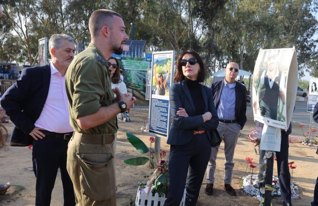 FM Botchorishvili paid tribute at Nova Festival site during her visit to Israel
