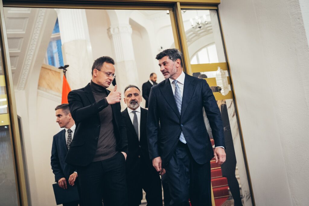 Կախա Կալաձե - Ես կցանկանայի շնորհակալություն հայտնել Հունգարիային և նրա կառավարությանը մեր պետությանը աջակցելու համար: Մենք ուրախ ենք, որ և՛ Վրաստանը, և՛ Հունգարիան պայքարում են ճշմարտության համար