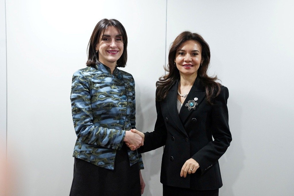 Maka Boçorişvilinin Albaniya Respublikasının Avropa və Xarici İşlər Naziri Elisa Spiropalis ilə görüşü