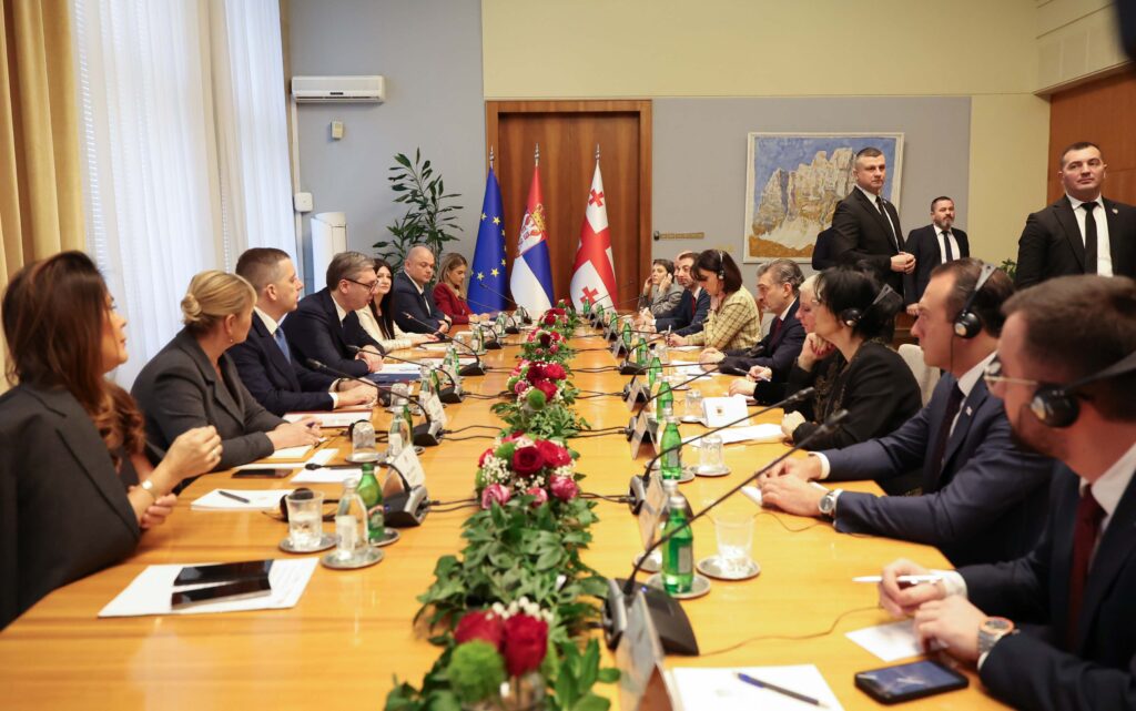Georgia and Serbia Presidents hold expanded bilateral meeting