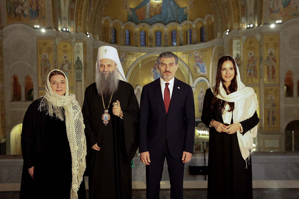 Serbian Patriarch welcomed Georgian President at St. Sava Cathedral
