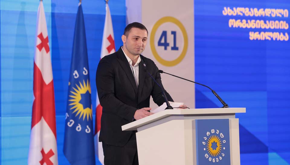 Varlam Liparteliani elected chairman of Georgian Dream youth organisation