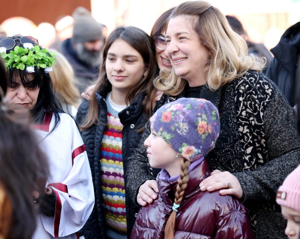 First Lady of Georgia sends Christmas greetings to participants of Alilo procession