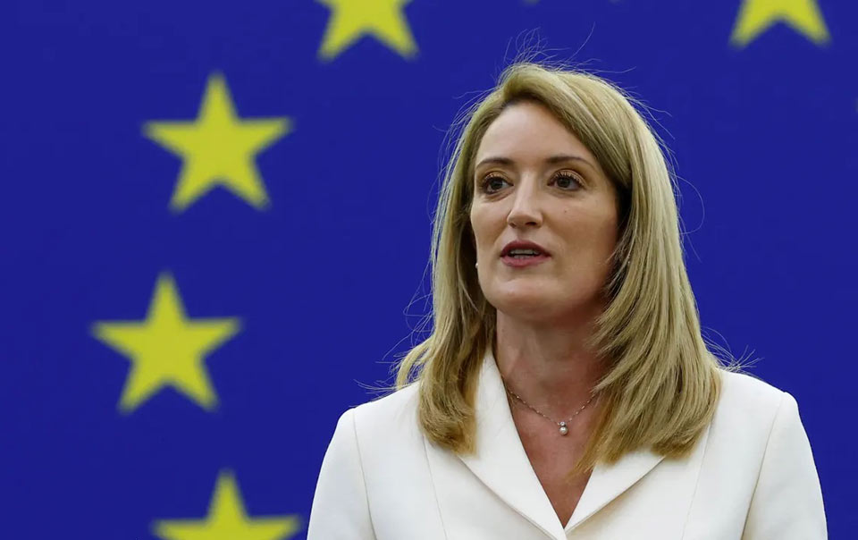 Roberta Metsola - Mən qərar verdim ki, İran İslam Respublikasının bütün diplomatik heyətinə və hər hansı digər nümayəndələrə Avropa Parlamentinin bütün binalarına daxil olmaq qadağan edilsin