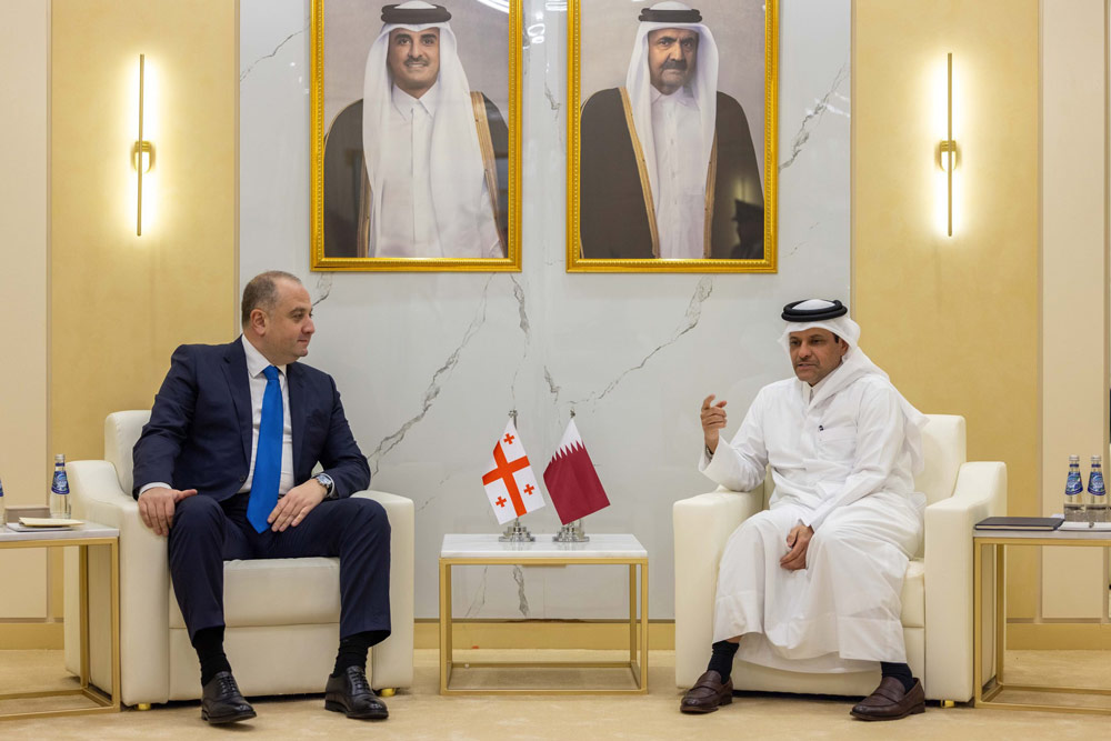 Qatari Deputy Prime Minister and Minister of State for Defence hosts Georgian Defence Minister