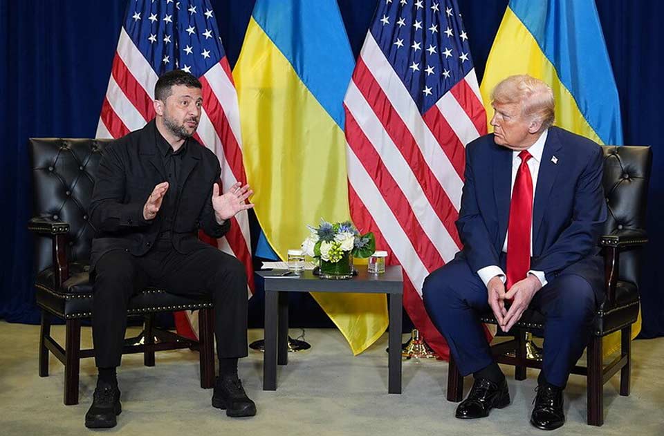 В Давосе началась встреча Дональда Трампа и Владимира Зеленского