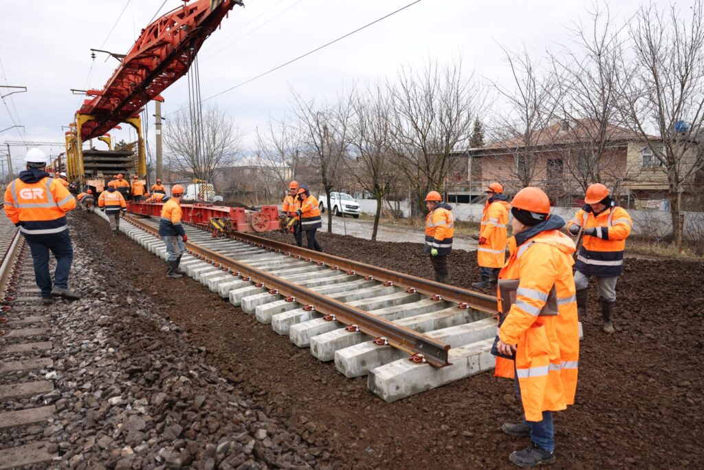 Railway infrastructure works are underway on Kvishkheti-Khashuri section