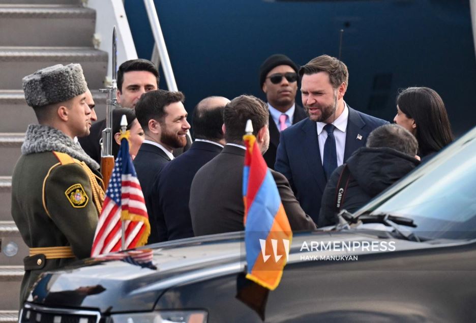 Вице-президент США Джей Ди Вэнс прибыл в Армению