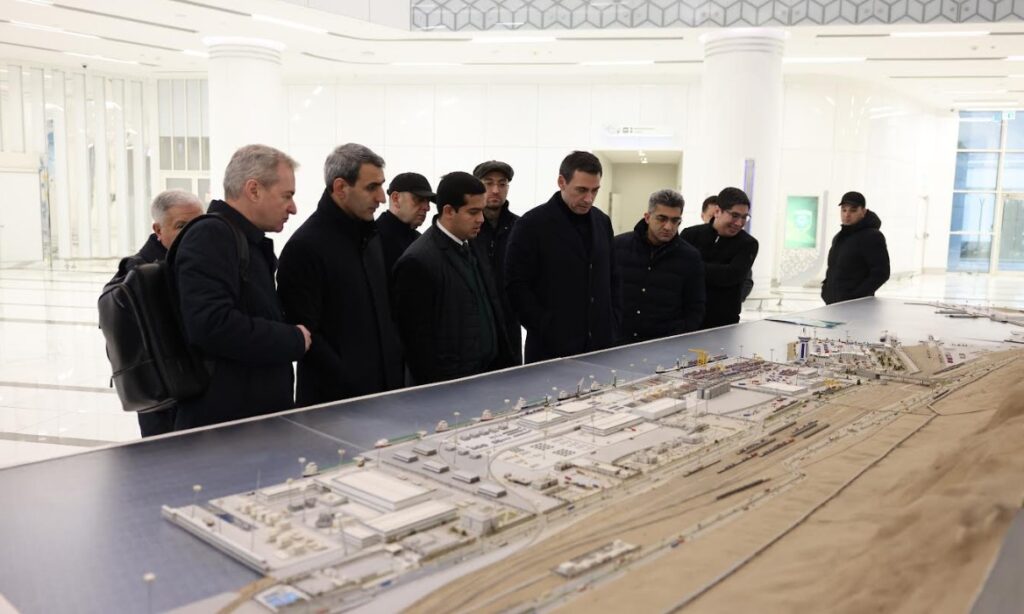 Georgian Railways director visits Turkmenbashi Port infrastructure alongside Azerbaijani and Turkmen colleagues
