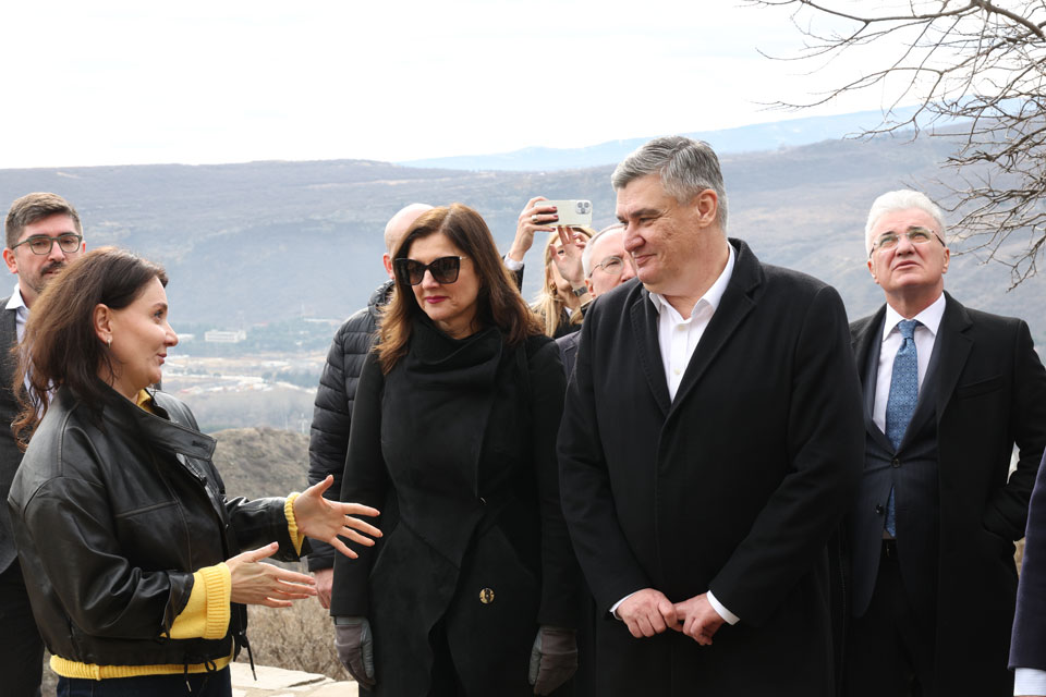 President of Croatia, accompanied by spouse and delegation, visits Mtskheta