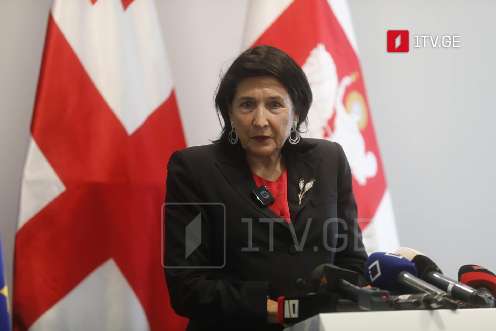 Ex-President Zourabichvili: Parties drifting in and out of parliament whilst parroting GD's talking points are traitors; unity is hard, but achievable