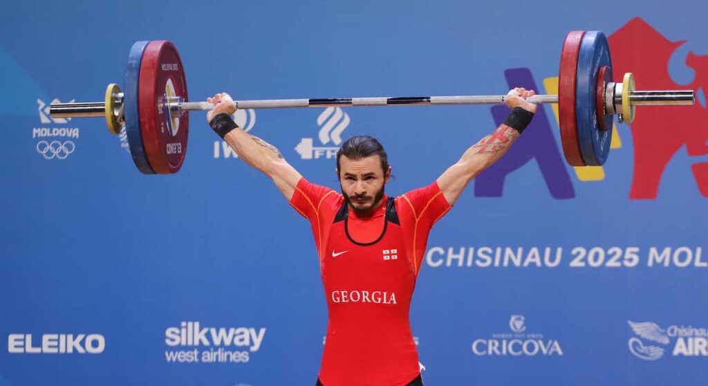 Weightlifting: Goderdzi Berdelidze crowned European Champion in snatch; Ramin Shamilishvili secures bronze medal #1TVSPORT