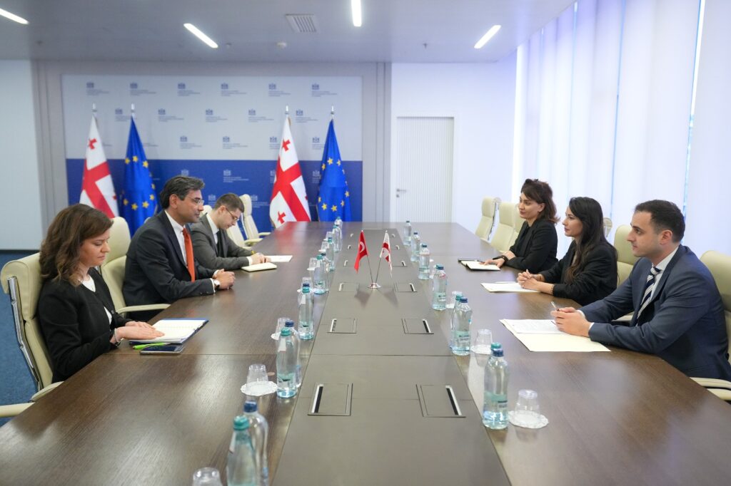 Mariam Kvrivişvili Türkiyənin səfiri Mustafa Türker Ari ilə görüşüb