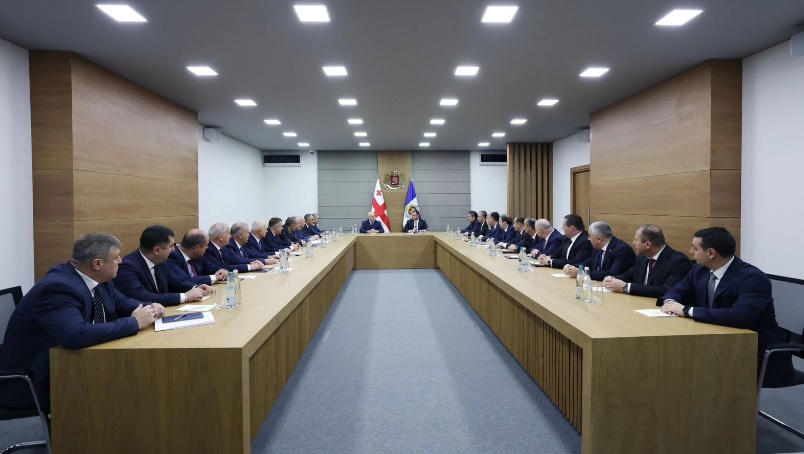 Sulxan Tamazaşvili Mühafizə Polisi Departamentinin rəhbər şəxsləri ilə işgüzar görüş keçirib