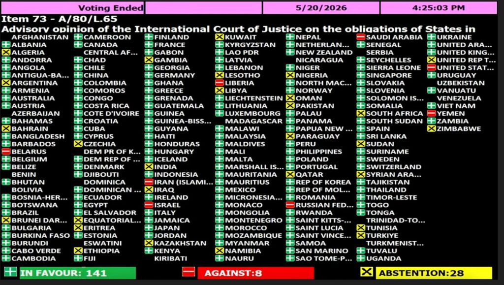 UN General Assembly supports resolution on fossil fuel reduction, Georgia among 141 backing states