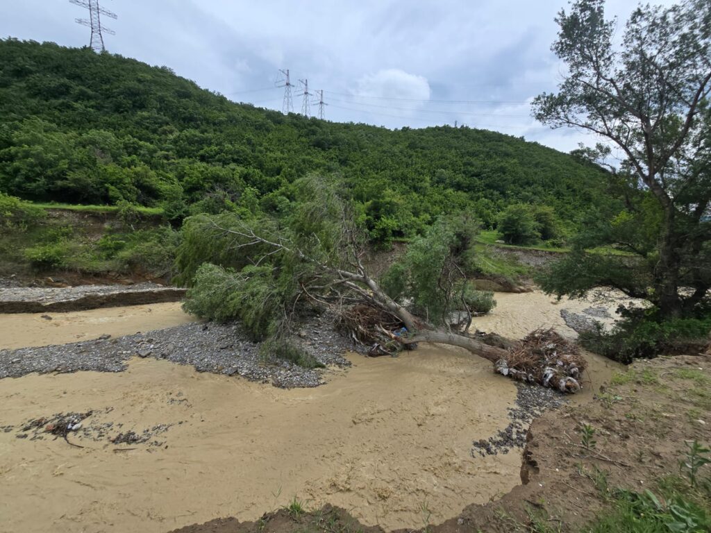 Tbilisi City Hall reports that heavy rainfall caused problems across various districts of Tbilisi