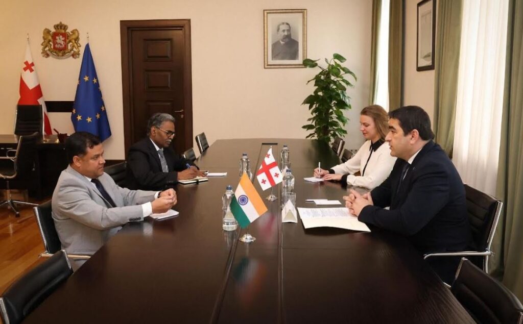 Շալվա Պապուաշվիլին հանդիպել է Վրաստանում Հնդկաստանի առաջին մշտական ​​դեսպանի հետ