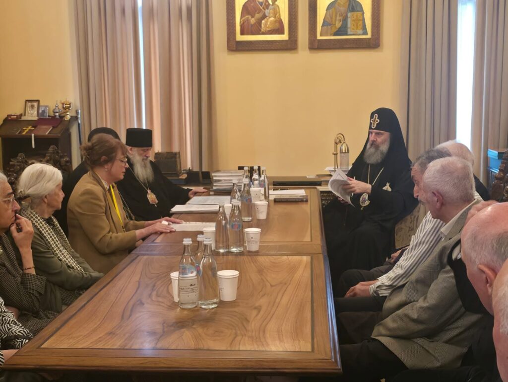 Shio III meets representatives of Gelati Academy of Sciences at Patriarchate of Georgia