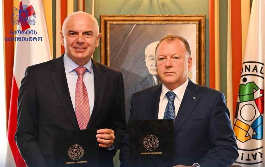 Judo: Minister of Sports and IJF President sign contract to host World Championships in Tbilisi #1TVSPORT