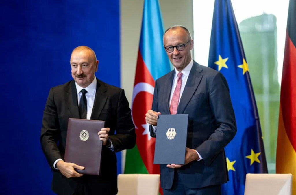 İlham Əliyev və Fridrix Merts ikitərəfli tərəfdaşlığın strateji gündəliyi haqqında Bəyannamə imzalayıblar