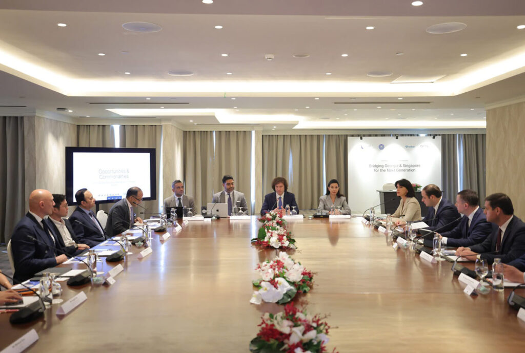 Prime Minister Kobakhidze meets leading Fintech executives in Singapore