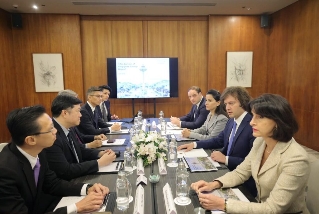 İrakli Kobaxidze Sinqapurda Changi Airports International şirkətinin baş icraçı direktoru ilə görüşüb