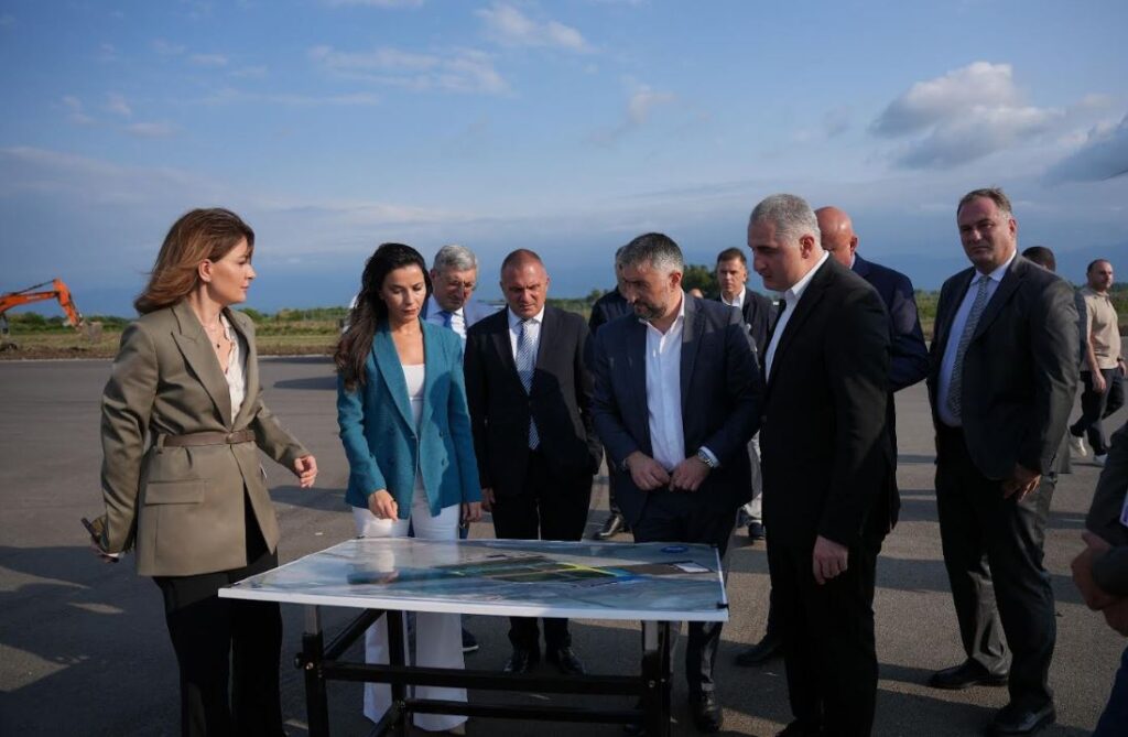 Ministers of Economy, Finance and Infrastructure inspect ongoing works at Kutaisi Airport