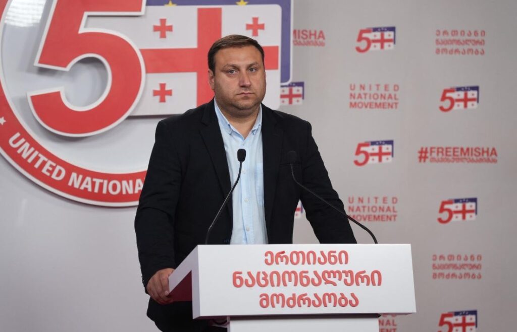UNM’s Lasha Parulava: GD cannot dare to mention Russia as adversary, yet they talk about previous government, blame Mikheil Saakashvili for everything