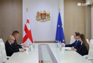 Леван Жоржолиани встретился с чрезвычайным и полномочным послом Беларуси Николаем Рогащуком