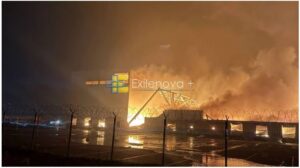 В Воронежской области в торговом комплексе Wildberries вспыхнул пожар