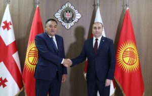 Глава Службы государственной безопасности Гека Геладзе принял министра внутренних дел Кыргызстана Улана Ниязбекова