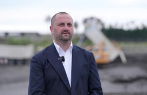 Al-Idrisi dredger ship of Jan De Nul company enters Anaklia port