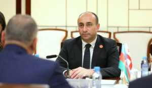 В ходе официального визита в Китай Гека Геладзе встретился со своим азербайджанским коллегой
