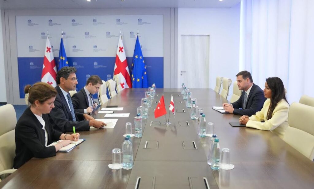 Mariam Kvrivişvili Türkiyənin Gürcüstandakı səfiri Mustafa Türker Arı ilə görüşüb