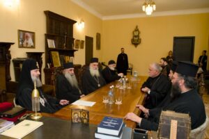 Catholicos-Patriarch Shio III hosts delegation from Ecumenical Patriarchate