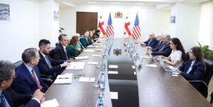 Михаил Сарджвеладзе встретился с делегацией из Центра по контролю и профилактике заболеваний США