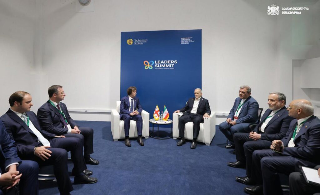 Իրակլի Կոբախիձե. Մասուդ Ֆեզեշկիանի հետ հանդիպման ժամանակ ես վերահաստատեցի, որ Վրաստանը վճռականորեն աջակցում է տարածաշրջանում հակամարտությունների խաղաղ կարգավորման դիվանագիտական ​​ջանքերին