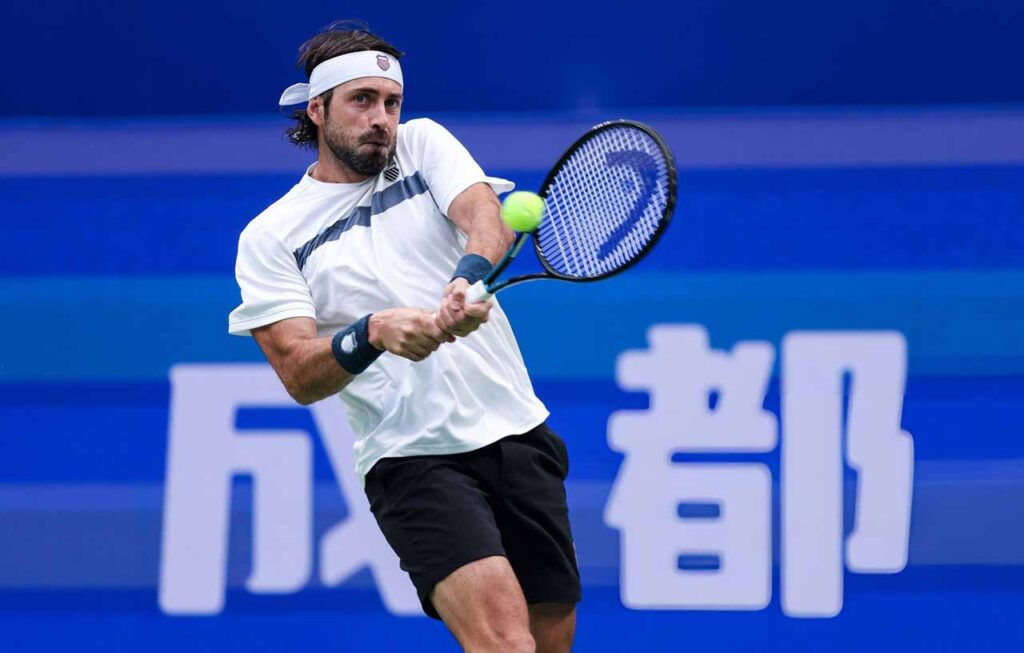 Tennis: Nikoloz Basilashvili in 2026 Almaty Open final #1TVSPORT
