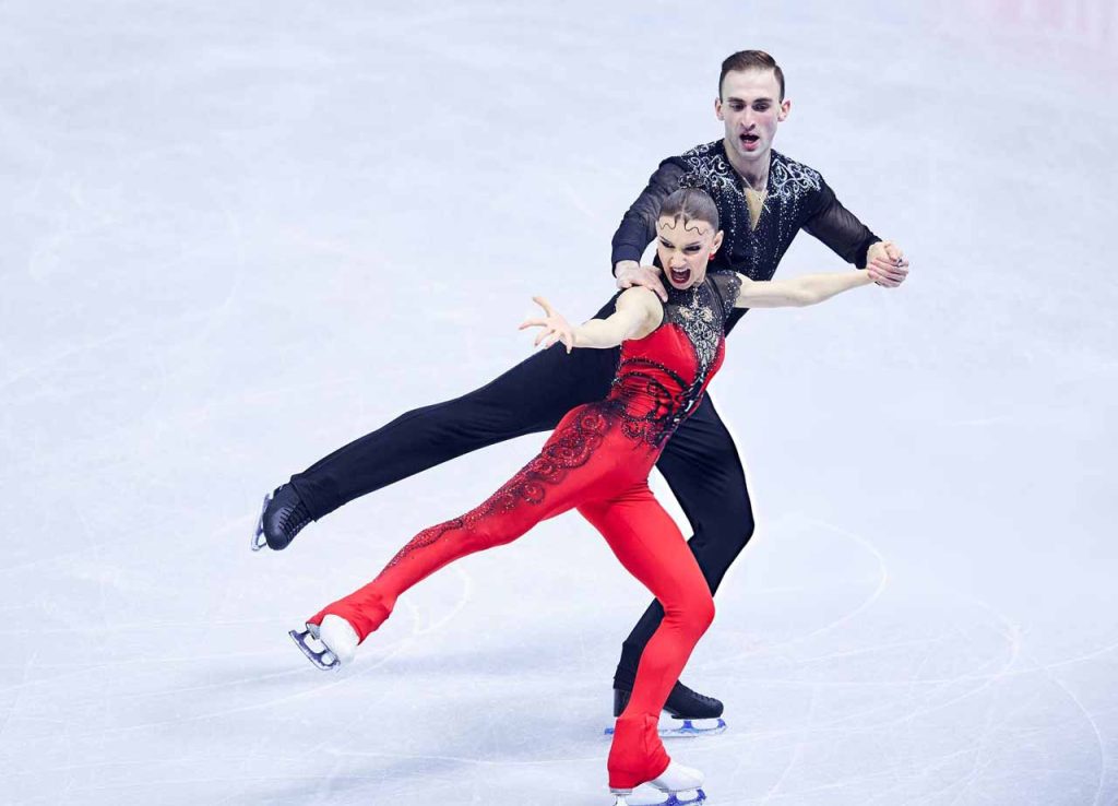 Metelkina and Berulava win Gold at figure skating Grand Prix in France #1TVSPORT
