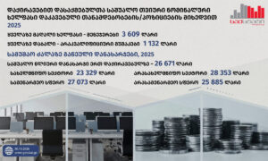 Սաքստատ. 2025 թվականին վարձու աշխատողների միջին ամսական անվանական աշխատավարձի ամենաբարձր ցուցանիշը եղել է 3 609 լարի, իսկ ամենացածրը՝ 1 132 լարի
